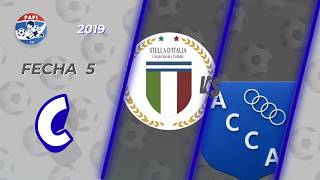 Resumen STELLA DE ITALIA vs COCCORINO - FECHA 5 - CAT. 2019