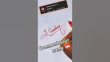 Kundan name signature #signature #calligraphyart #shorts #viralvideo #calligraphyart #art #viral ...