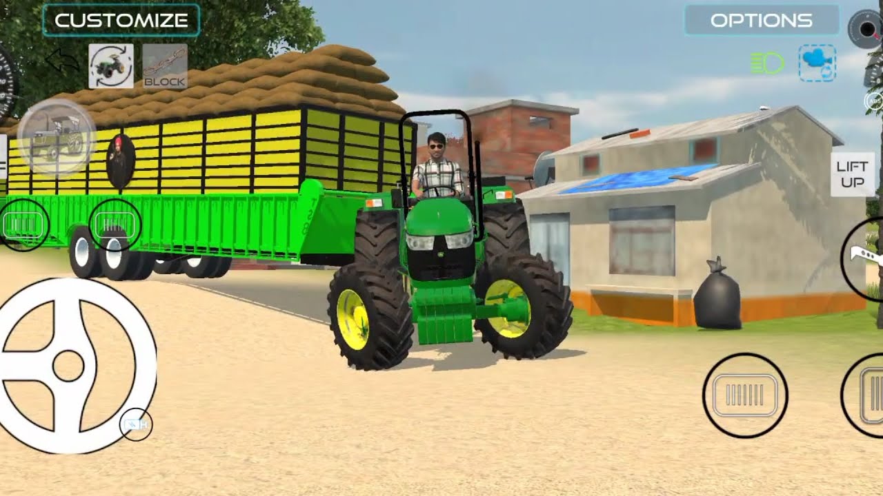 NEW JONDEER 🚜5750 KE SATH DUBBLE TROLLEY CHELLENGE /🛑 ANDROID GAMER 