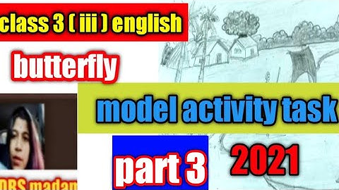 class 3 english   model activity task part 2 | english model activity task | class iii butterfly