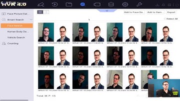 Hikvision Facial Detection And Capture Face picture comparison