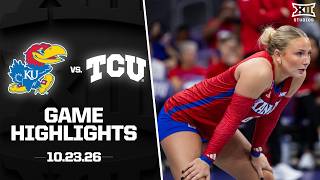 Kansas vs. TCU Highlights (10.23.26) | 2026 Big 12 Volleyball