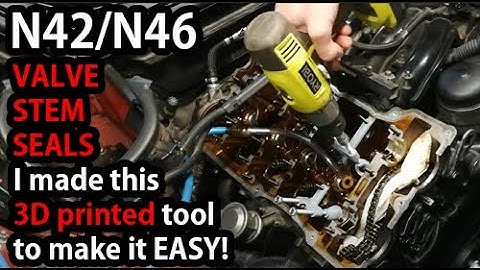 Using 3D printed tool to replace Valve Stem Seals on N42/N46 BMW engine