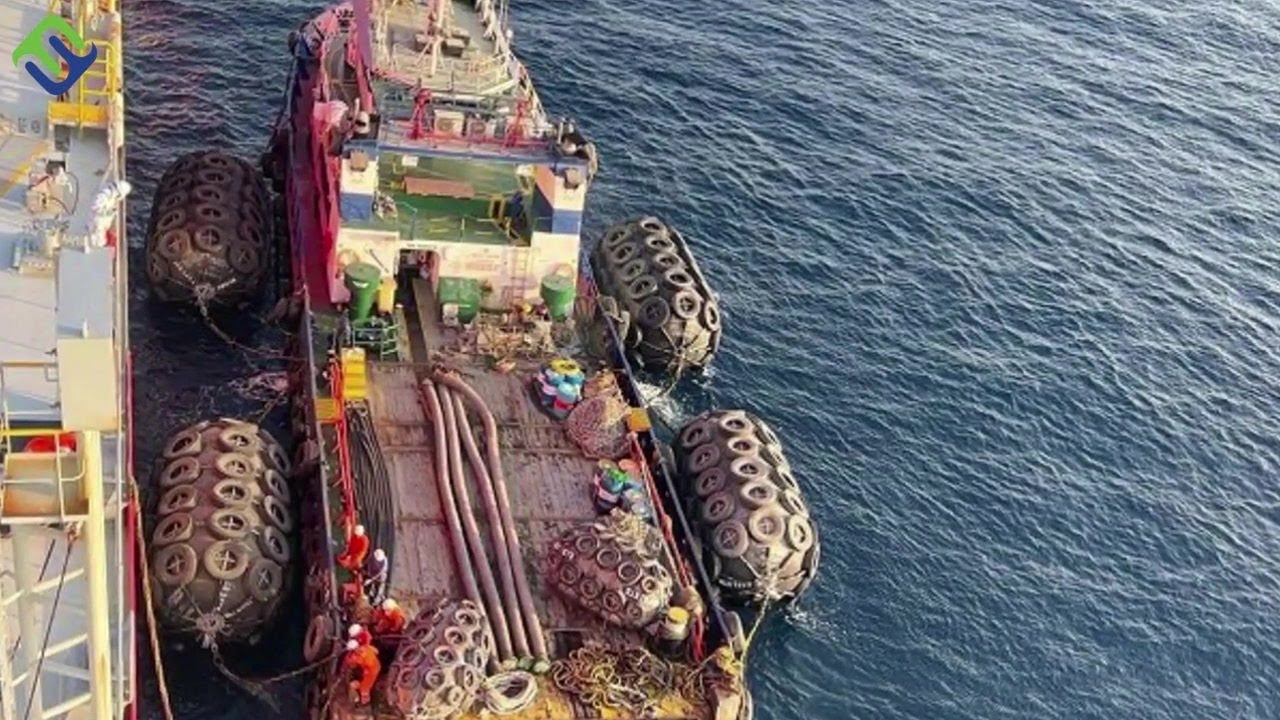 Fendercare Marine Dock Ship Pneumatic Rubber Fender YouTube