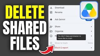How to Delete Files Shared with me on Google Drive