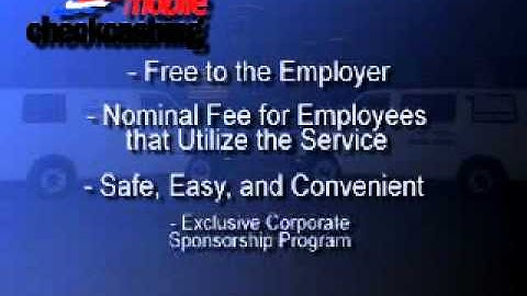American Mobile Check Cashing Information Video