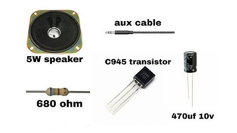 how to make amplifier in C945 transistor