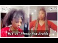 DIY 24” blonde box braids | 3x Ruwa prestretched hair | ❤️❤️