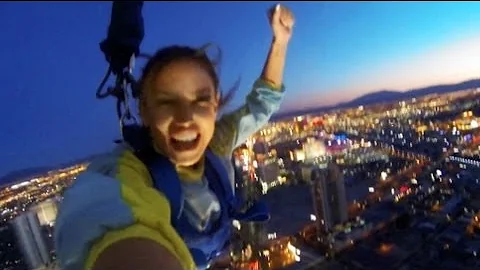 Reby Sky Jumps off the Stratosphere