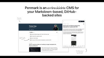 Intro to Penmark (with demo!), an embeddable CMS for your static site generator