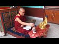 Blessing ceremony for the 155 menla medicine buddha statue