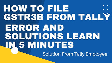 GSTR3B Filing Through JSON | How To File GSTR3B From Tally | How To Export GSTR3B From Tally