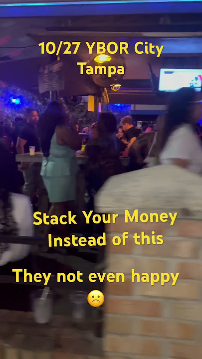 10/27 Ybor City Tampa Nightlife. Stack your Money Instead……. #motivation #tampa #ybor
