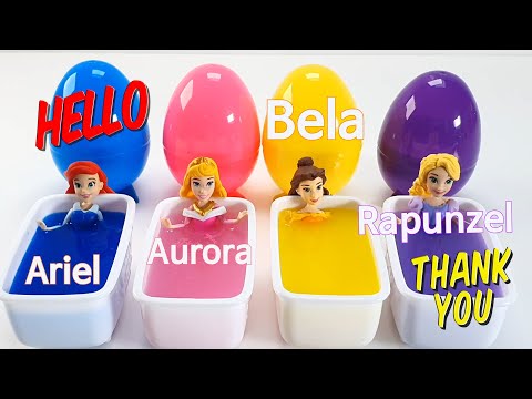 디즈니 프린세스 목욕놀이 컬러에그안에 비즈구슬이 가득담겨있어요 #7 The Disney Princess Bath Play Color Egg is Filled with Beads.