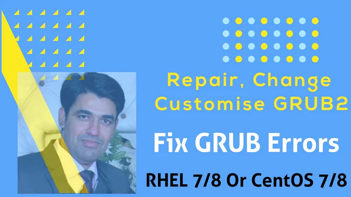 Customize, Repair & Change GRUB in Linux | Fix GRUB2 Errors in RHEL 7/8