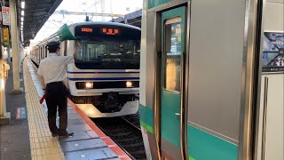 E231系0番台東マト139編成【スカ色】連結作業