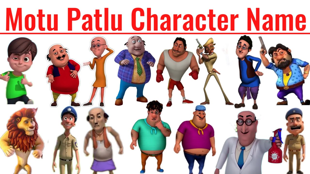 Learn Motu Patlu Character Name For Kids English And Hindi | Motu Patlu Character Name | Motu Patlu 