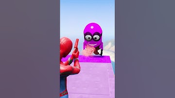 GTA 5 Epic Ragdolls | Spider-Man Minions Jumps / Fails ep.01 #shorts
