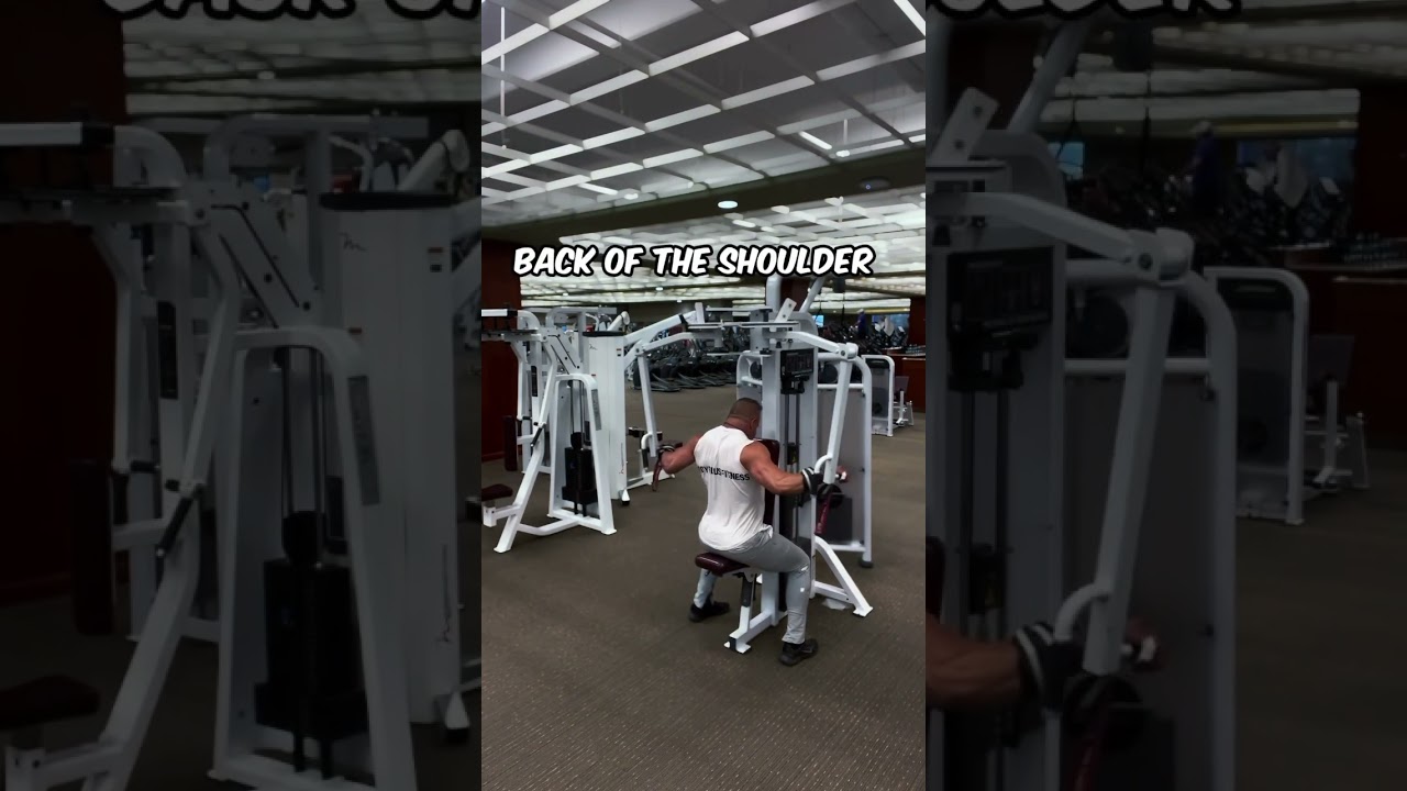 How to work your rear delts on the pec deck ￼ #fit #motivation #exercise