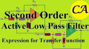 Second order active low pass filter