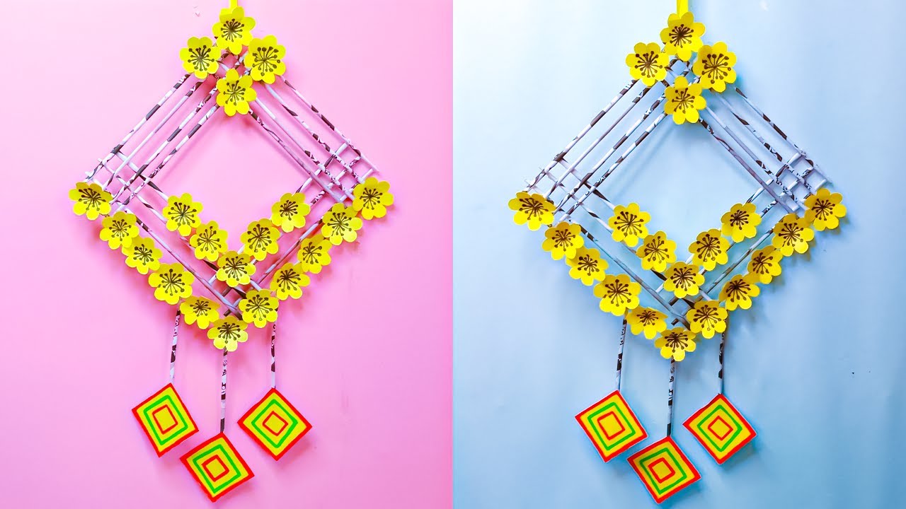 wall decor . Beautiful home decoration . Diy wall hanging craft ideas