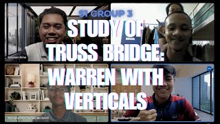 STUDY OF TRUSS BRIDGE: WARREN WITH VERTICALS| SECTION 1 GROUP 3| DAM 13403 STATICS