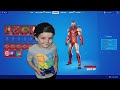 TRUMAnn & His 6 Year Old Kid Unlock Iron Man SUIT UP Max Tier 100 Skin! (Season 4 Fortnite NEW SKIN)