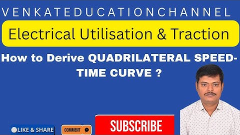 How to Derive Quadrilateral Speed-Time Curve | Diploma Traction Topic Made Simple