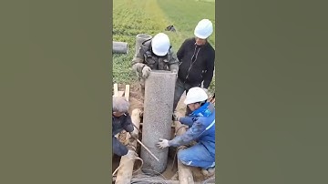 amazing installation concrete pipe underground with simple tool