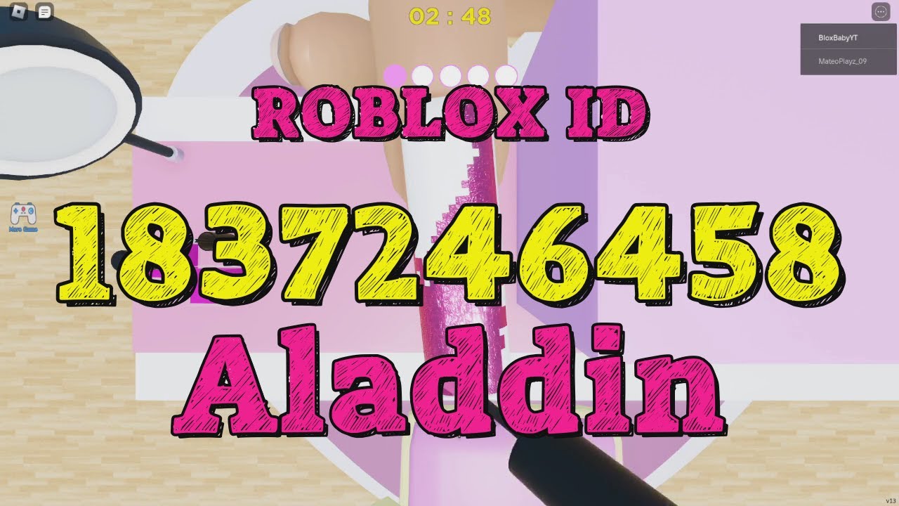 ALADDIN Roblox Song Codes - YouTube
