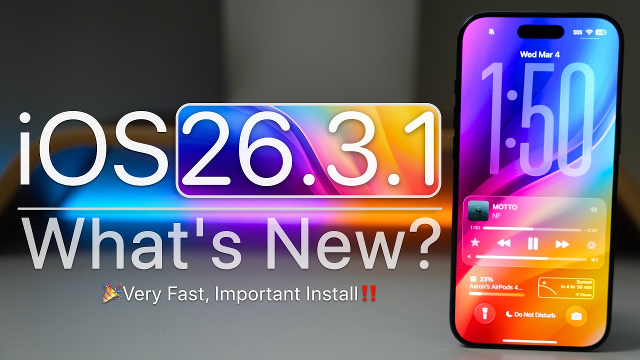 iOS 26.3.1 is Out! - What's New? 