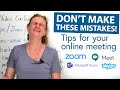 ZOOM Meeting Tips: What to do and what not to do!