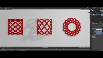 Lissajous curve, knot and parametric Torus knot. Blender geometry nodes experiment 11