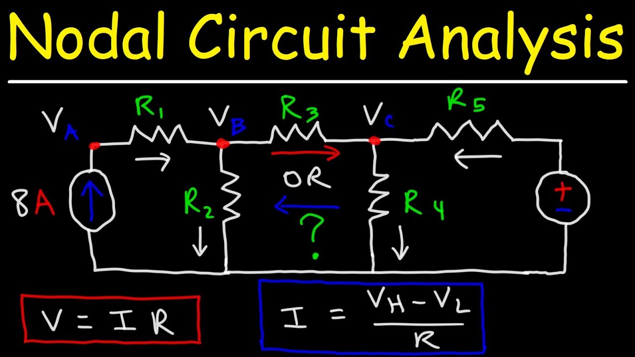 ⁣Node Voltage Method Circuit Analysis With Current Sources