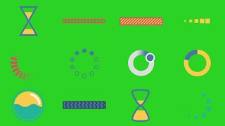 TOP 30 Colorful Loading Animation Green Screen Pack || by Green Pedia