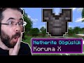 bu bir ilk! Minecraft UHC ama KORUMA 10 NETHERİTE ZIRH YAPTIM