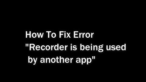 How To Fix Record is being used by another app All Model Phones XIAOMI Oppo VIVO  REALME POCO