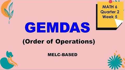 GEMDAS Rule