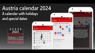 Austria calendar 2024