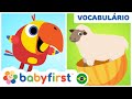 🐴 🐶🐮  APRENDA O NOME DOS ANIMAIS COM OS OVOS SURPRESA | LARRY O PASSARINHO | BabyFirst Brasil