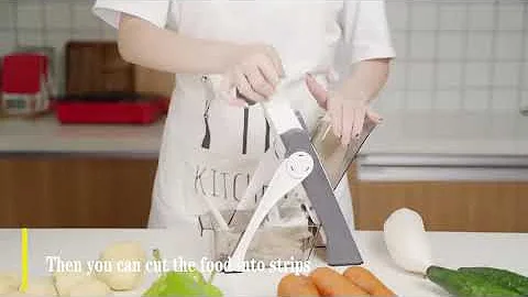 ONCE FOR ALL Safe Mandoline Slicer | Multi Vegetable Chopper | Link https://amzn.to/4bl7fez