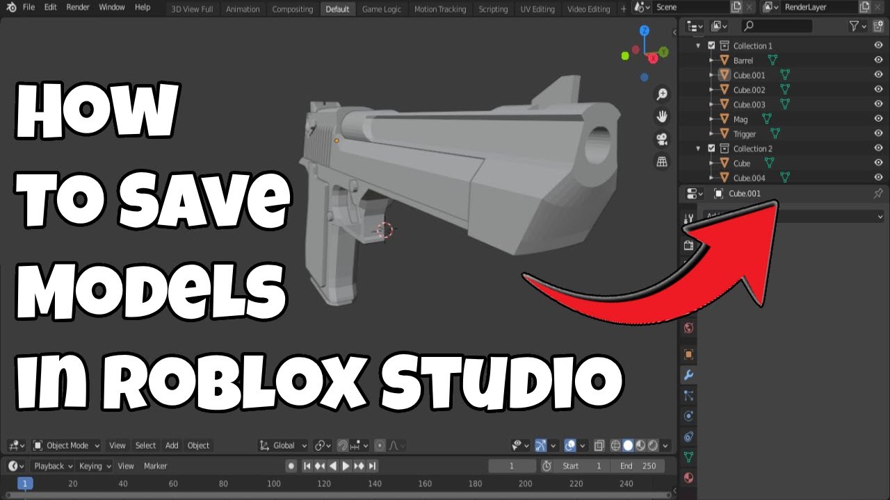 How To Save Models in Roblox Studio - YouTube