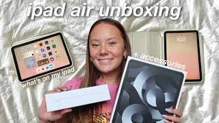 ipad air unboxing + what's on my ipad!!