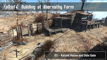 Fallout 4 - Building at Abernathy Farm 03 (Raised Shack and Side Gate)