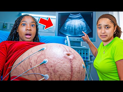 MY SISTER BELLY WONT STOP GROWING.. WILL IT POP!?