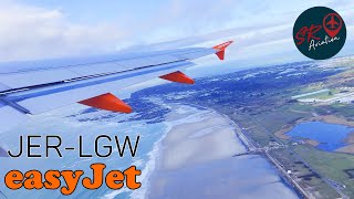 easyJet Airbus A319-111 Jersey to London Gatwick