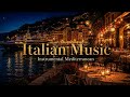 🇮🇹 Relaxing Italian Guitar Music with Calm Ocean Sunset Scenery