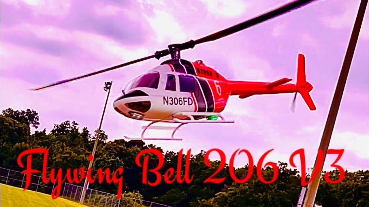 Flywing Bell 206 V3🔥🔥Atti Mode Flight😎😎 The Best Way To Fly Before Learning Full Manual🚁💨