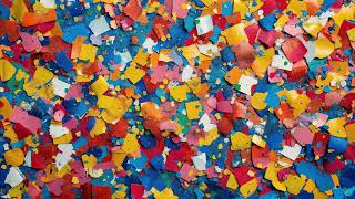 Colorful Paper Wall Art in 4K 🌈 | Aesthetic VJ Loop & Background Video | Relaxing Abstract Colors
