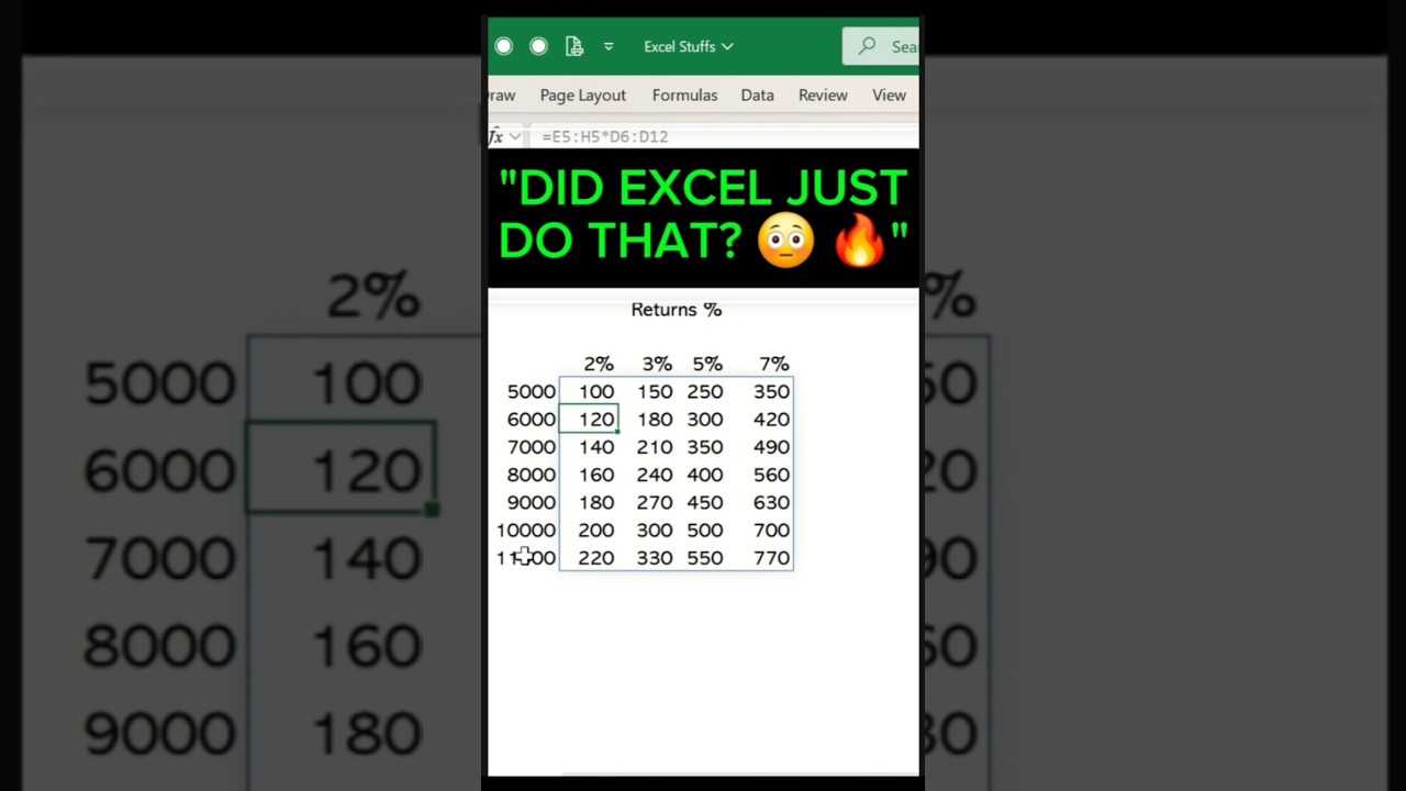“Did Excel just do that? 😳 Array Formula Hack 🔥”#ExcelTips  #ArrayFormula#ExcelMagic
